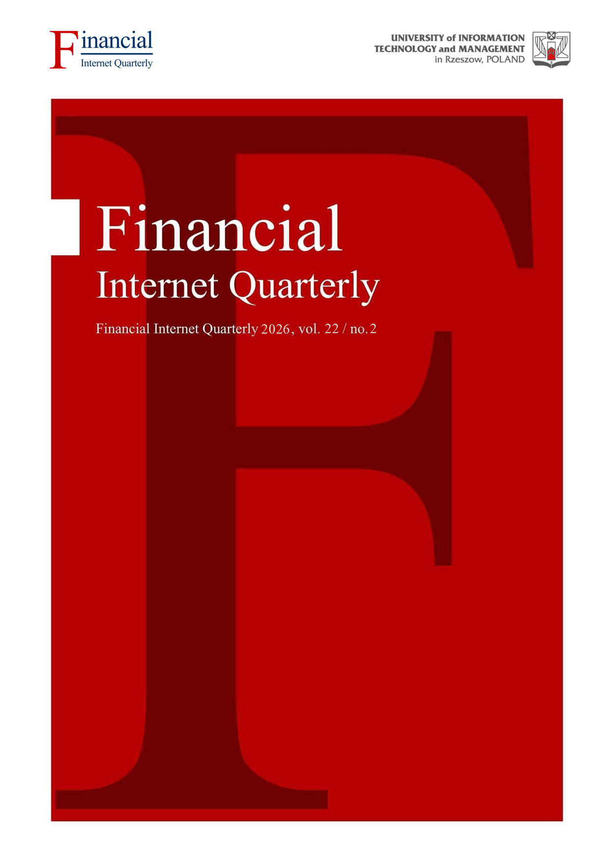 Financial Internet Quarterly cover